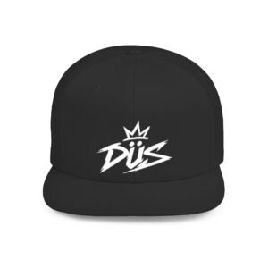 Copy of DÜS — The Crownless King Black Bill Snapback Cap – DJS Crown Streetwear Hat